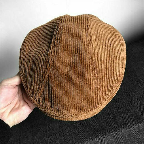 Women Men Flat Newsboy Cap Retro Corduroy Hat Berets Gatsby Driving Cabbie - Bild 8 von 10