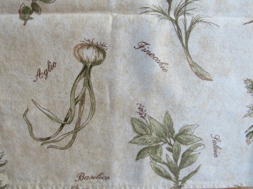 2 WAVERLY GIARDINO VALANCES ITALIAN SPICES 16X 53 OREGANO BASILICO GOLDEN YELLOW - Picture 5 of 9