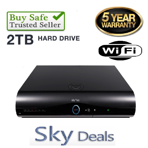 Sky + HD Box Amstrad WIFI DRX895W 2TB PVR6 - NEUESTE VERSION 3D-BEREIT WIFI - Bild 1 von 1