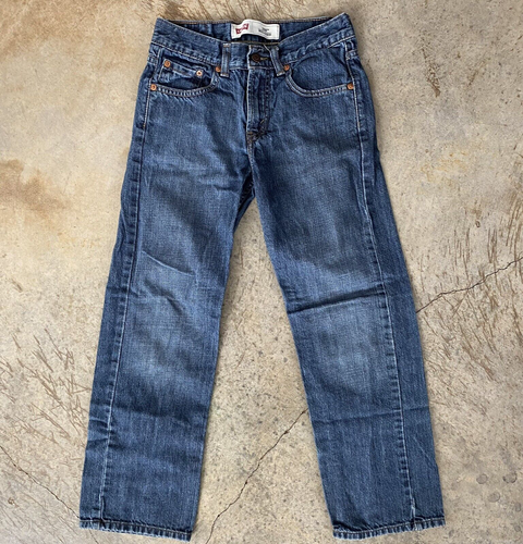 Levi's 550 Relaxed Fit Jeans Boys 12 Regular 26x26 Blue Medium Wash Denim - Picture 1 of 8