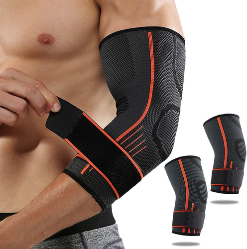 Tutore per Gomito Unisex, 2 Pezzi Compressione per Gomito, Supporto per Articola - Foto 7 di 12