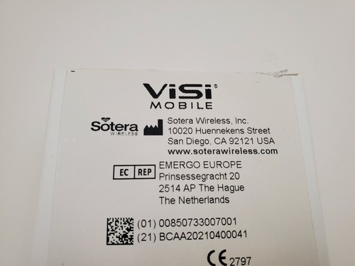 NEW!!!! Sotera Wireless 92-10010 Portable Visi Mobile Monitor - Picture 3 of 5