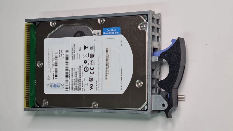 IBM 39j3695 35.16GB 3.5" 15K RPM U320 SCSI Disk Drive Unit CCIN 4326 iSeries z7 - Image 4 of 4