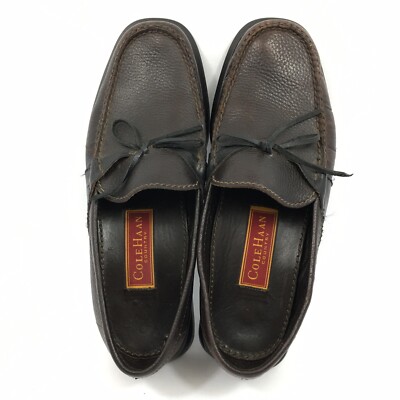 Cole Haan Country Brown Leather Loafers C00517 Men display picture 1