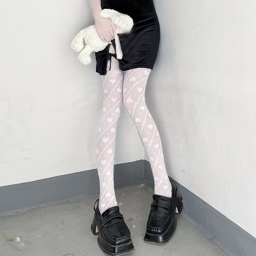 Japanische süße Mädchen Strumpfhose Damen transparente Strümpfe Lolita JK Uniform Socken - Bild 4 von 7