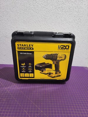 STANLEY Bohrschrauber FatMax SFMCD700C2K (2 x 1,5Ah + Ladegerät + Koffer) _3,8_5