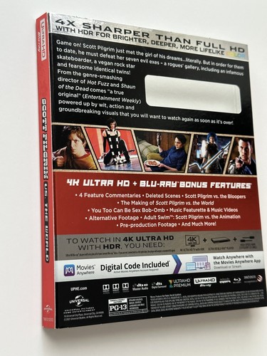 Scott Pilgrim vs. the World (Ultra HD, 2010) 4K OOP Slipcover Only - Picture 4 of 4