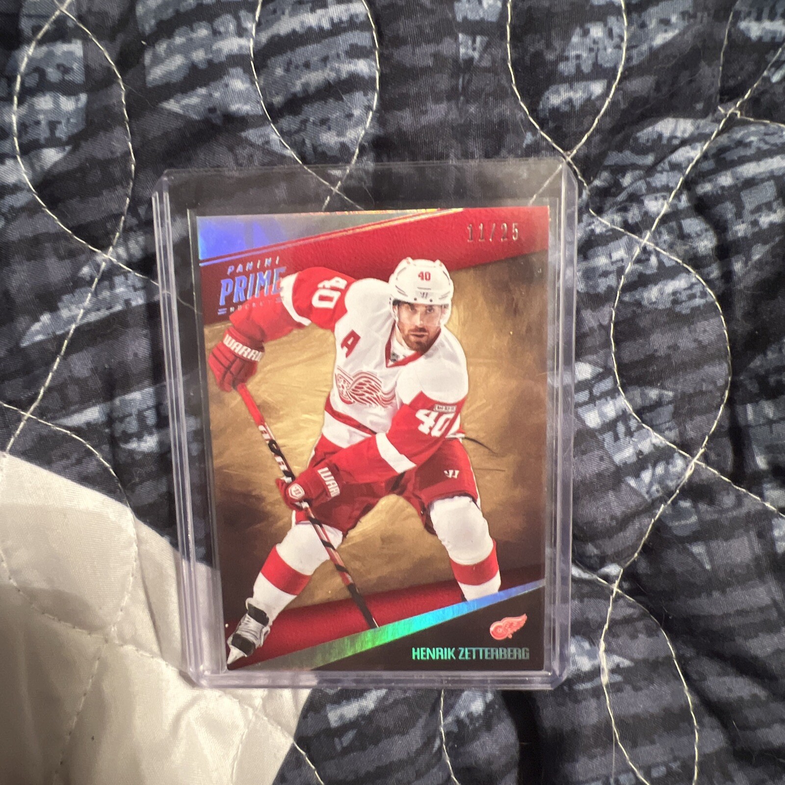 2011-12 Panini Prime Silver /25 Henrik Zetterberg #33 Detroit Red Wings
