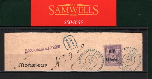 FRANCE PO ABROAD LEVANT/TURKEY Samos 20pi/5f *Vathy* Superb 1901 Piece SS4659 - Picture 8 of 9