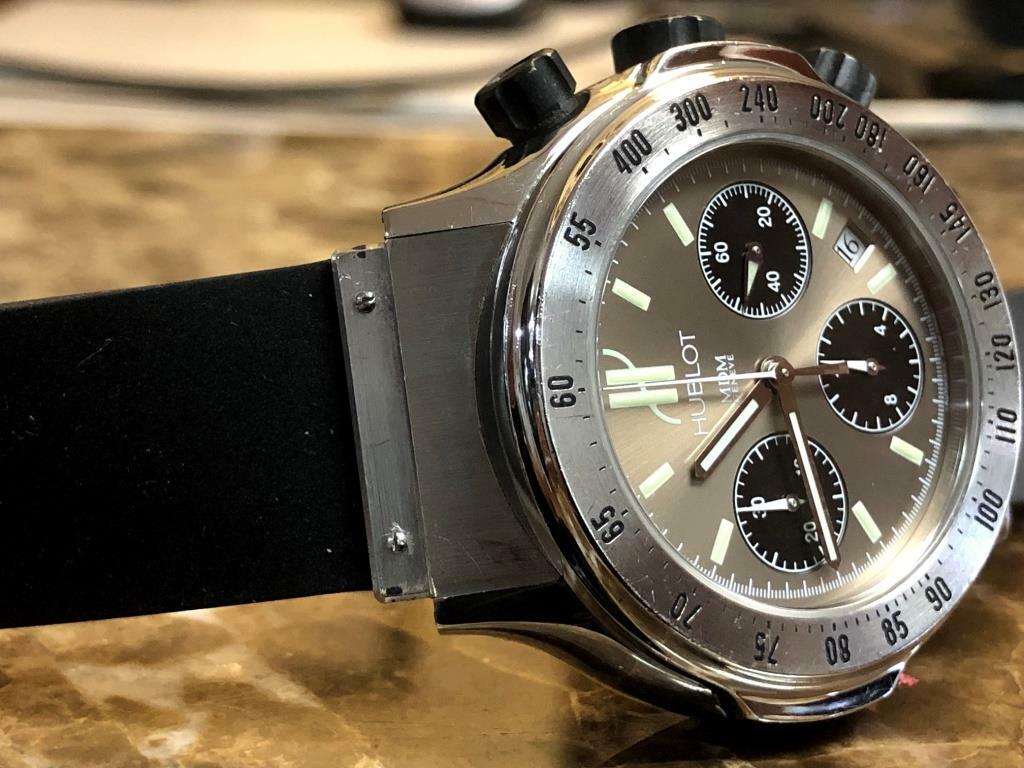 HUBLOT Super B Chronograph MDM Silver / Bronze with Black Subdials model 1920.1 image
