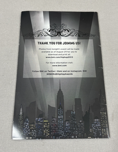 RARE BMI 2013 R&B Hip-Hop Awards Program Benny Blanco Nicki Minaj - Picture 3 of 7