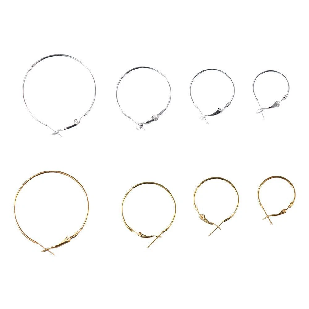 Silver hoops for jewelry best sale making