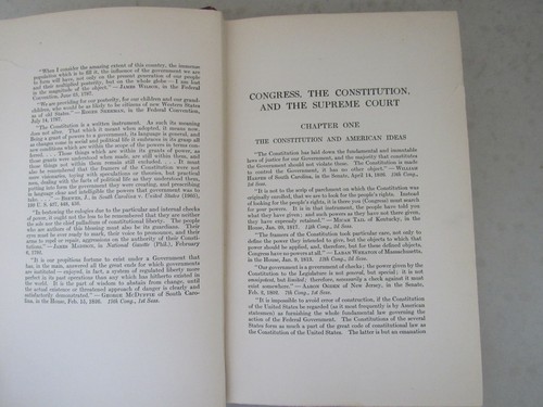 Congress, The Constitution, and The Supreme Court ~ Charles Warren ~ 1925 HC - Picture 6 of 7