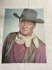 1 John Wayne Quilt BLOCK Sewing FABRIC Western Rustic Classic Material Cowboy