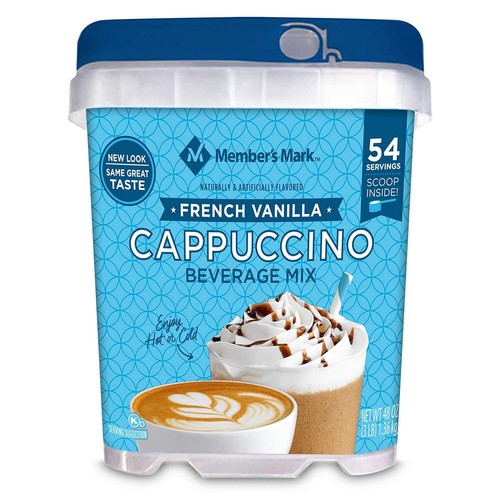 Mezcla de bebidas de capuchino de vainilla francesa Member's Mark (48 onzas) (paquete de 2) - Imagen 3 de 3