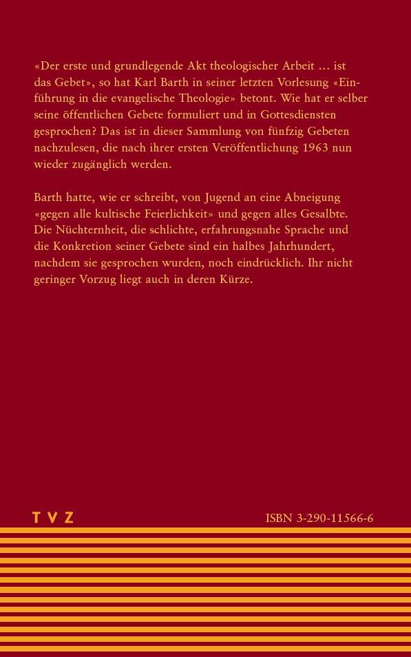 Thumbnail - Fünzig Gebete Karl Barth