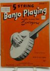 Estella's 5 String Banjo Playing Book 1 Sheet Music Song Book Instructional M12
