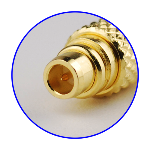 MMCX crimp male plug RF coaxial connector for RG58 LMR195 RG400 cable 50 Ohm - Picture 3 of 4