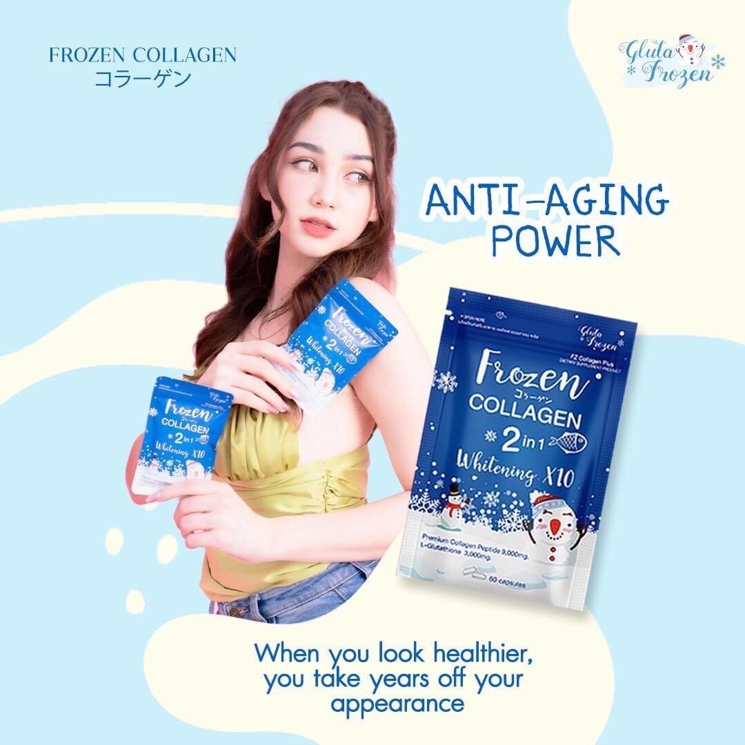 FROZEN COLLAGEN 2in1 Whitening 60capsules Authentic! US