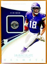 JUSTIN JEFFERSON 2020 IMMACULATE COLLECTION HELMETS BUTTON RC #1/1 *POP: 1*