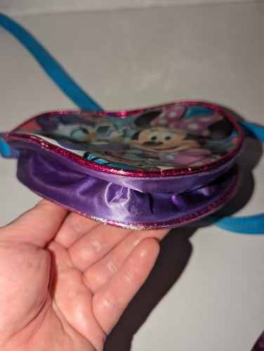 Disney Minnie Mouse Gänseblümchen Ente herzförmige Kunststoff Kinder Handtasche (siehe Fotos) - Bild 17 von 17