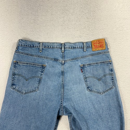 Jeans Levi's 550 uomo 34x32 (34,5x31) blu chiaro gamba dritta jeans 100% cotone - Foto 12 di 13