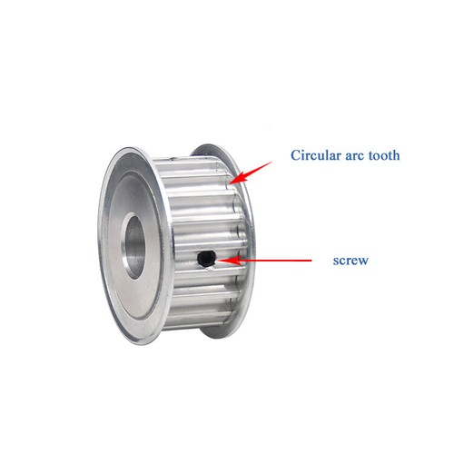 8M Timing Belt Drive Pulley AF-type 15T-26T Bore 8-25mm Slot 16/21/27/32/40/42mm - Picture 6 of 15
