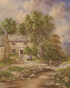 John-Joseph-Hughes-1820-1909-1866-Watercolour-Coming-Home