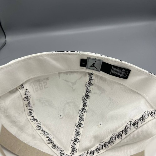 Air Jordan Flight Hat Men 8 All Over Print White Jumpman Fitted Cap Neu - Bild 6 von 8