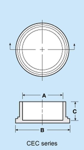"Caplugs CEC-22 1-3/8" tappi conduttivi connettori filettati (Qtà: 5EA attraverso 50EA) - Foto 3 di 3