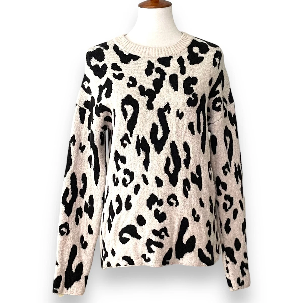 Something navy leopard best sale sweater