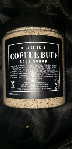 Deluxe Skin Coffee Buff (Vanilla) Body Scrub Home & Body Company 19 oz - Picture 2 of 2
