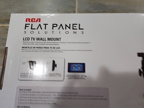 NEW RCA LCD Flat Panel TV Wall Mount for 23”-37” 88 Lb Capacity Tilt Universal - Picture 9 of 10