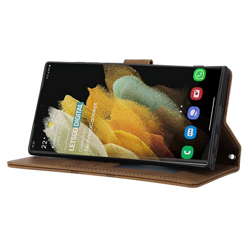 Flip Leather Wallet Case Cover For Samsung S25 S24 S23 S22 S21 S20 Ultra Plus FE - Picture 10 of 66