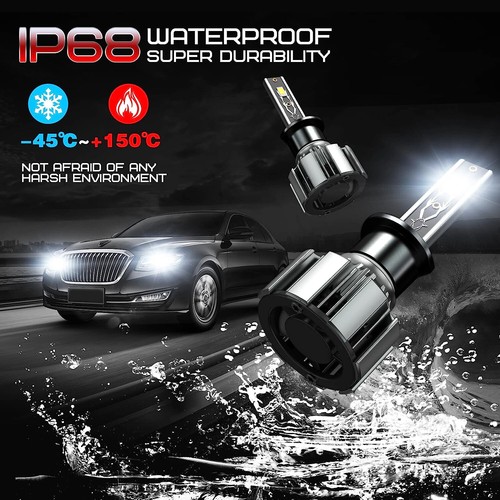 300% Brighter H1 LED Headlight Light Kit Bulbs For Volkswagen Amarok 2010-2023 - Picture 7 of 13