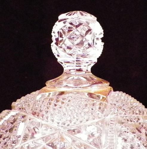 Scalloped Six Point Butter Dish Duncan Miller #30 Diamond Point EAPG 1897 - Picture 3 of 9