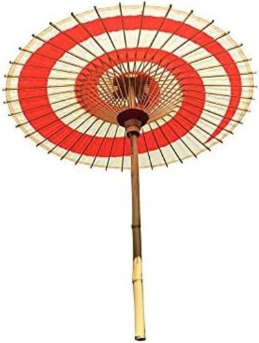 YAMAMOTO Made Traditional Japanese Umbrella YAGIBUSHI RED Paper & Bamboo New - Picture 4 of 7
