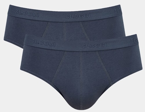 SLOGGI 24/7 MIDI MEN UOMO SLIP COTONE - CONF DOPPIA BIANCO NERO - Foto 4 di 12