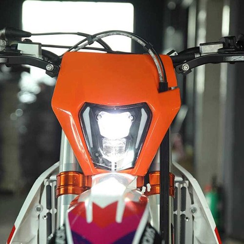 LED Scheinwerfer f. KTM EXC Gasgas Husquarna E-Nr. & Blinker Lampenmaske Schwarz - Bild 4 von 7