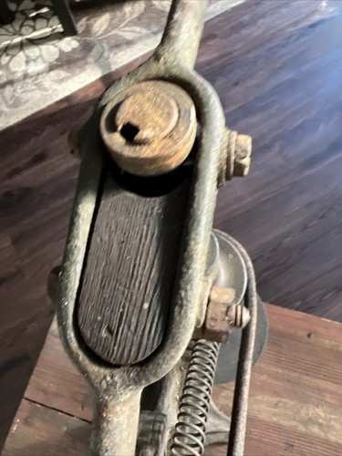 1872 Gardam & Sons Drill Press w/GE Motor Leather Belt Jewelers Watch Maker - Picture 8 of 14