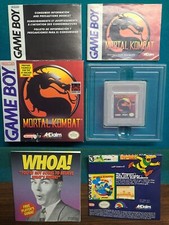 Nice MORTAL KOMBAT Nintendo Game Boy 1992 Complete In Box Booklet Instructions
