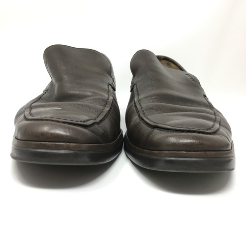 Bally Dolony Loafers Dress Shoes Mens Size 9 US 8 UK Brown Leather Slip On - Picture 5 of 9