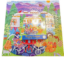 Ceaco Happy Camper Jigsaw Puzzle Mountain 300 Pieces Poster Large Complete