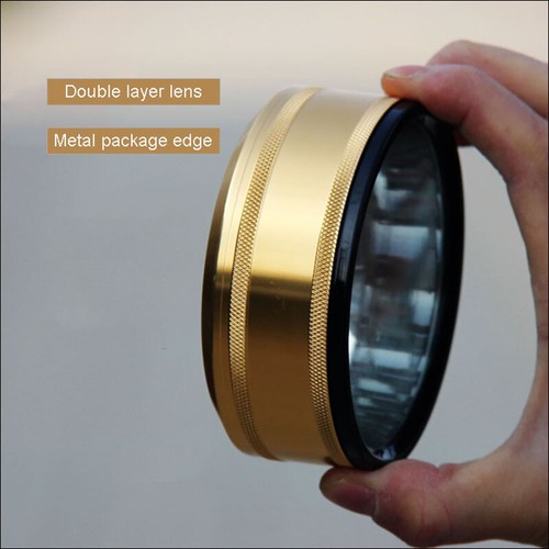 Lupas de escritorio de 100 mm domo pisapapeles lente de doble capa marco de metal - Imagen 3 de 6