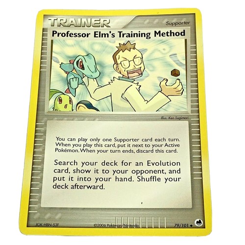 2006 Professor Elm's Training Method 79/101 Pokemon Card Trainer Supporter EX - Picture 7 of 12