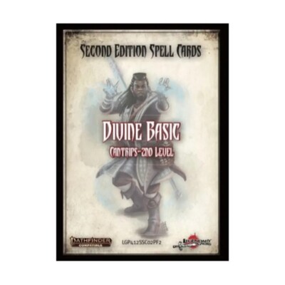 Pathfinder RPG P2 Spell Cards: Divine Basic Cantrips to 2nd Level Second Edition