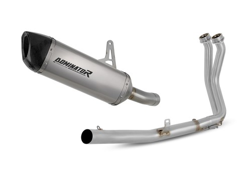 XL 750 TRANSALP 2023 Full Exhaust System Collector Silencer Titanium HP6 - Picture 2 of 6