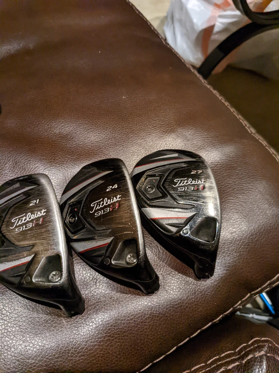 Right Titleist 913H hybrid head set.21,24,27.913 H