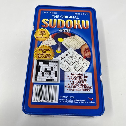 The Original Sudoku Game - Cardinal 2005 COMPLETE 100 Puzzles - Picture 10 of 11