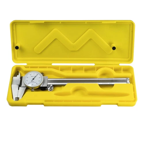 (R) 0-6" 4 Way Dial Caliper .001" Shock Proof Imperial Carbon Steel